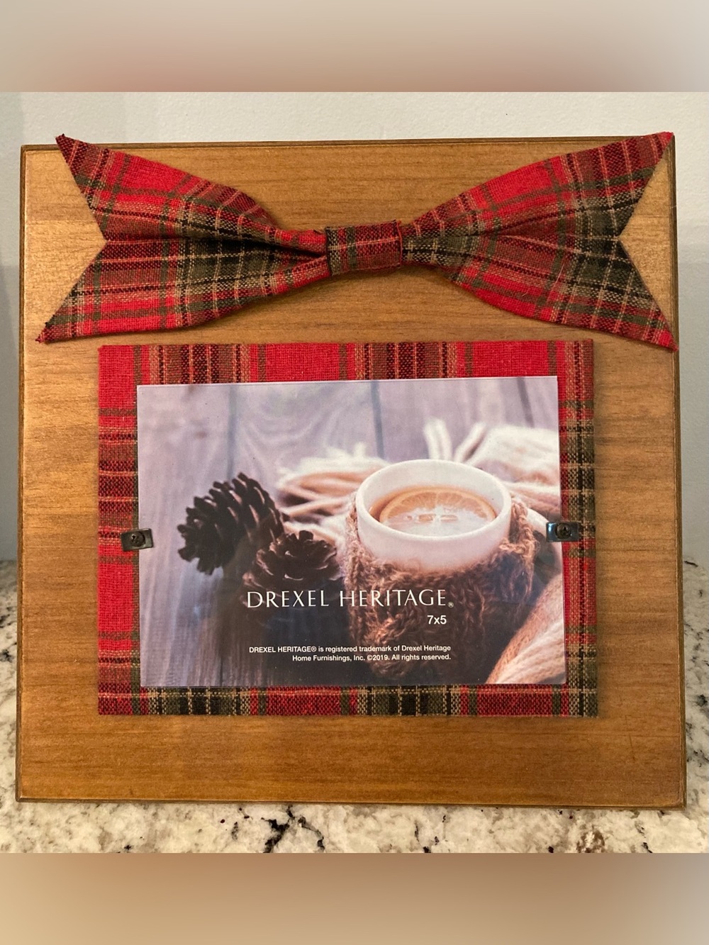 NWOT - Drexel Heritage Rustic Wood Christmas Picture Frame